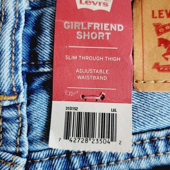 Levi's Girls' Girlfriend Jean Shorts (size: 5) 4KIDN-T - Picture 6 of 7